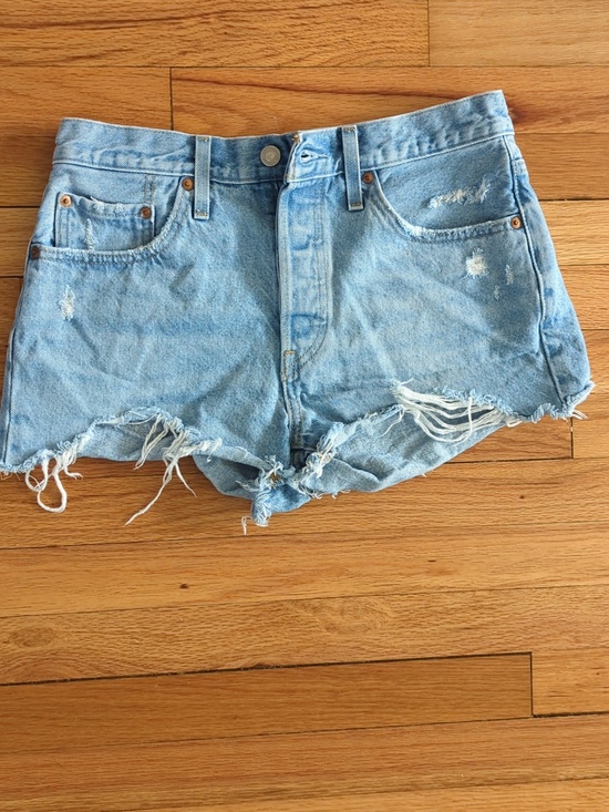 Levi's Pants - Levi's Premium distressed cutoff button fly jeans shorts